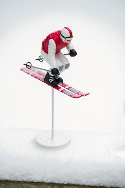 Skiër Racehars Rood/Wit Assortiment Van 2