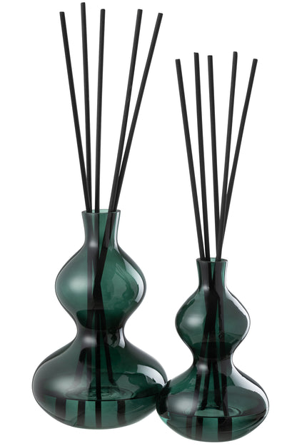 Geurolie Cederbries Glas Donkergroen Groot