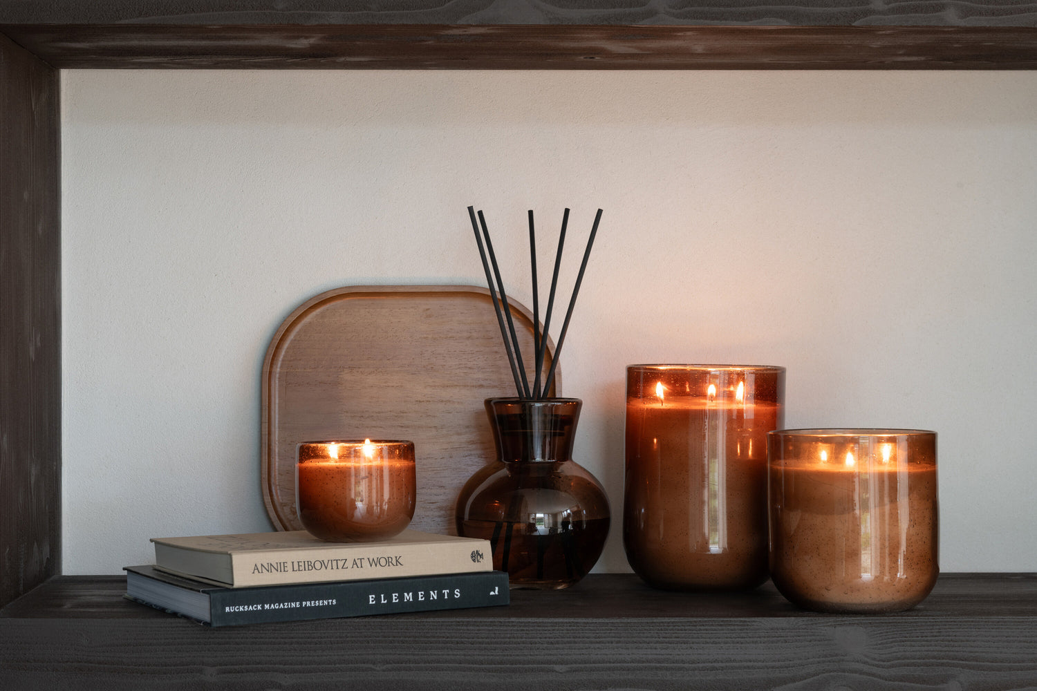 Geurkaars Li-Ly Land Wax Bruin Medium-75H
