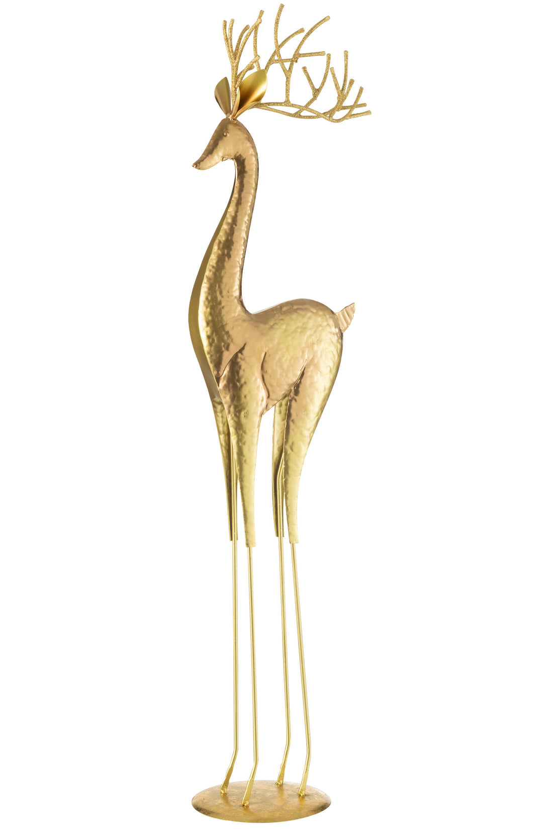 Rendier op basis metaal goud groot