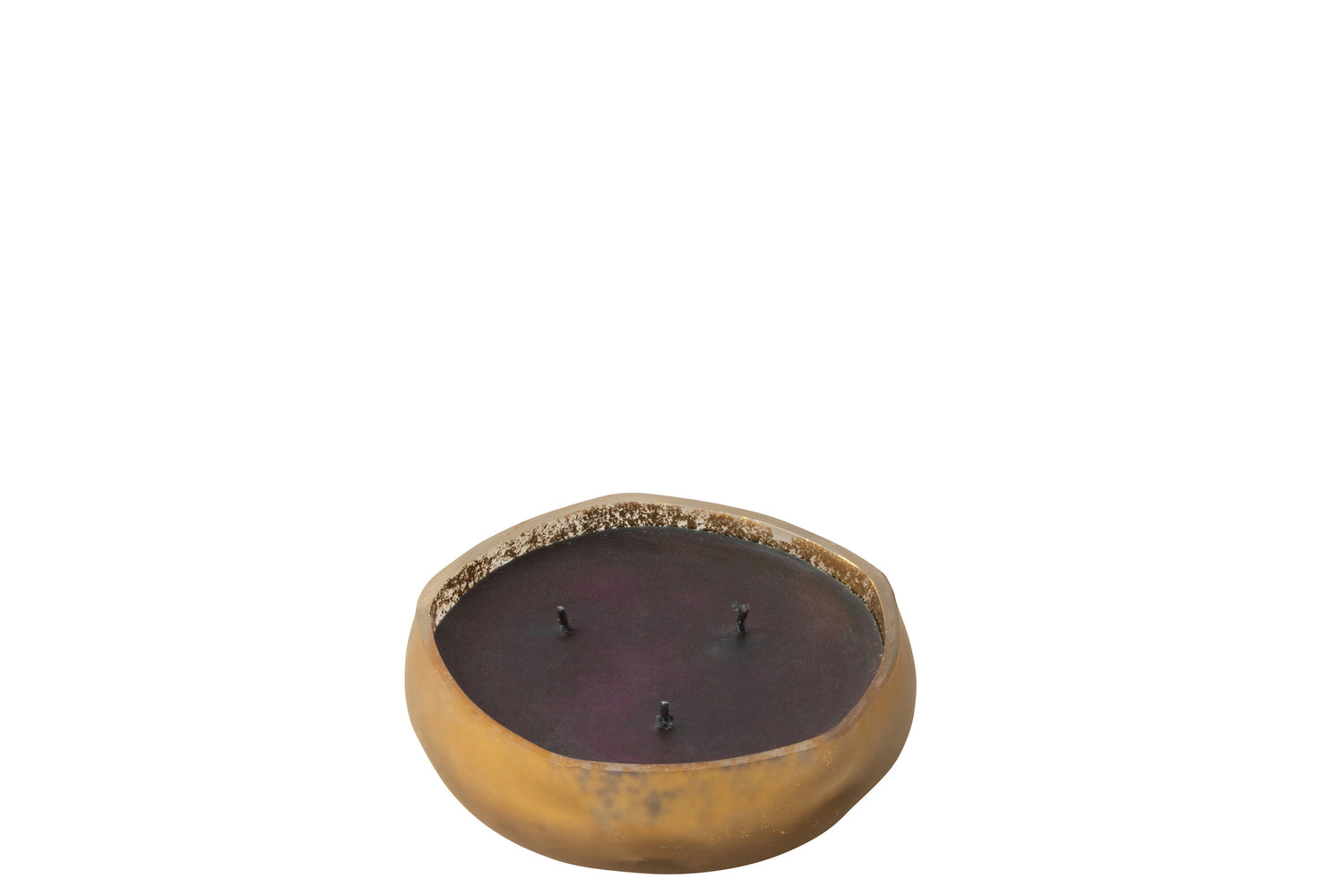 Geurkaars M-Chic Glas Goud/Zwart Klein-15H