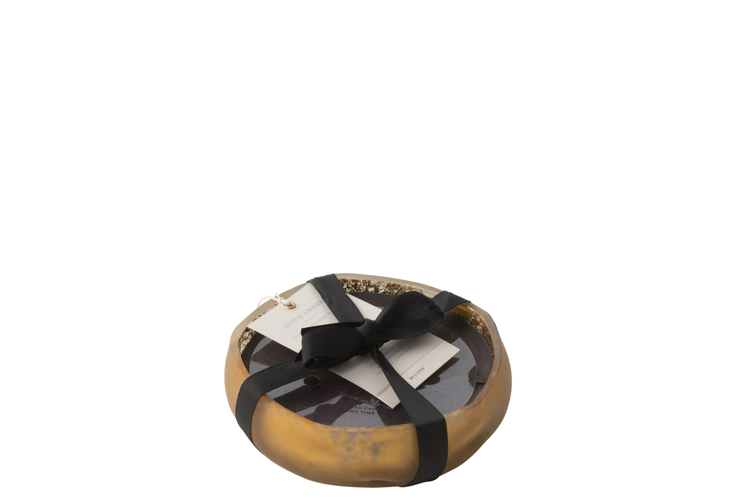 Geurkaars M-Chic Glas Goud/Zwart Klein-15H