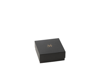 Geurkaars M-Chic Glas Goud/Zwart Klein-15H