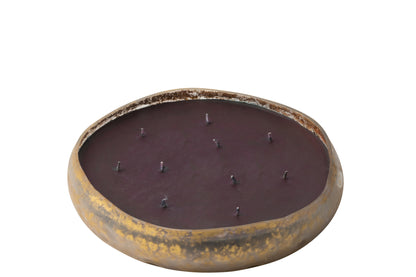Geurkaars M-Chic Glas Goud/Zwart Groot-40H