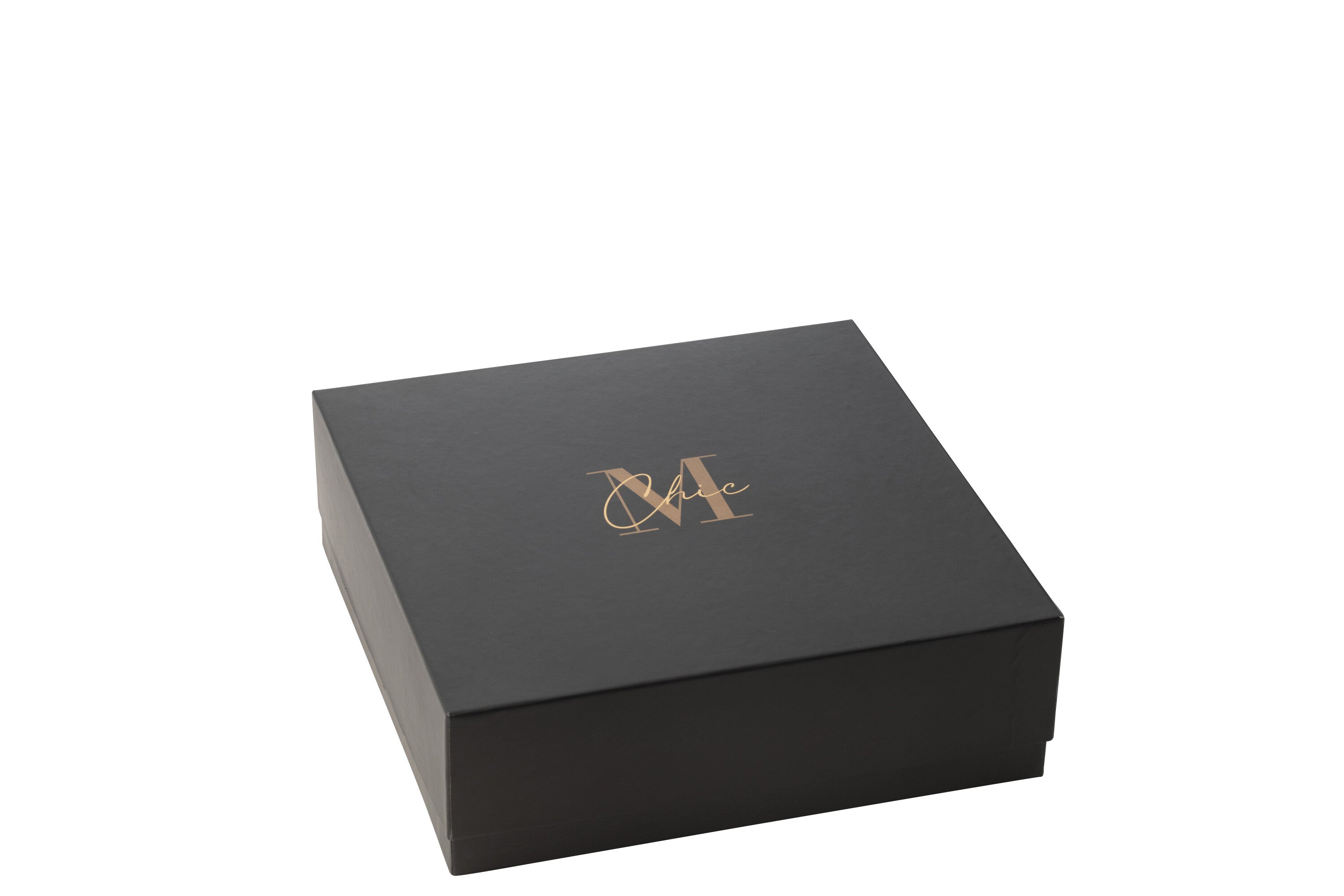 Geurkaars M-Chic Glas Goud/Zwart Groot-40H