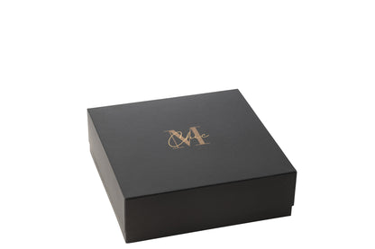 Geurkaars M-Chic Glas Goud/Zwart Groot-40H