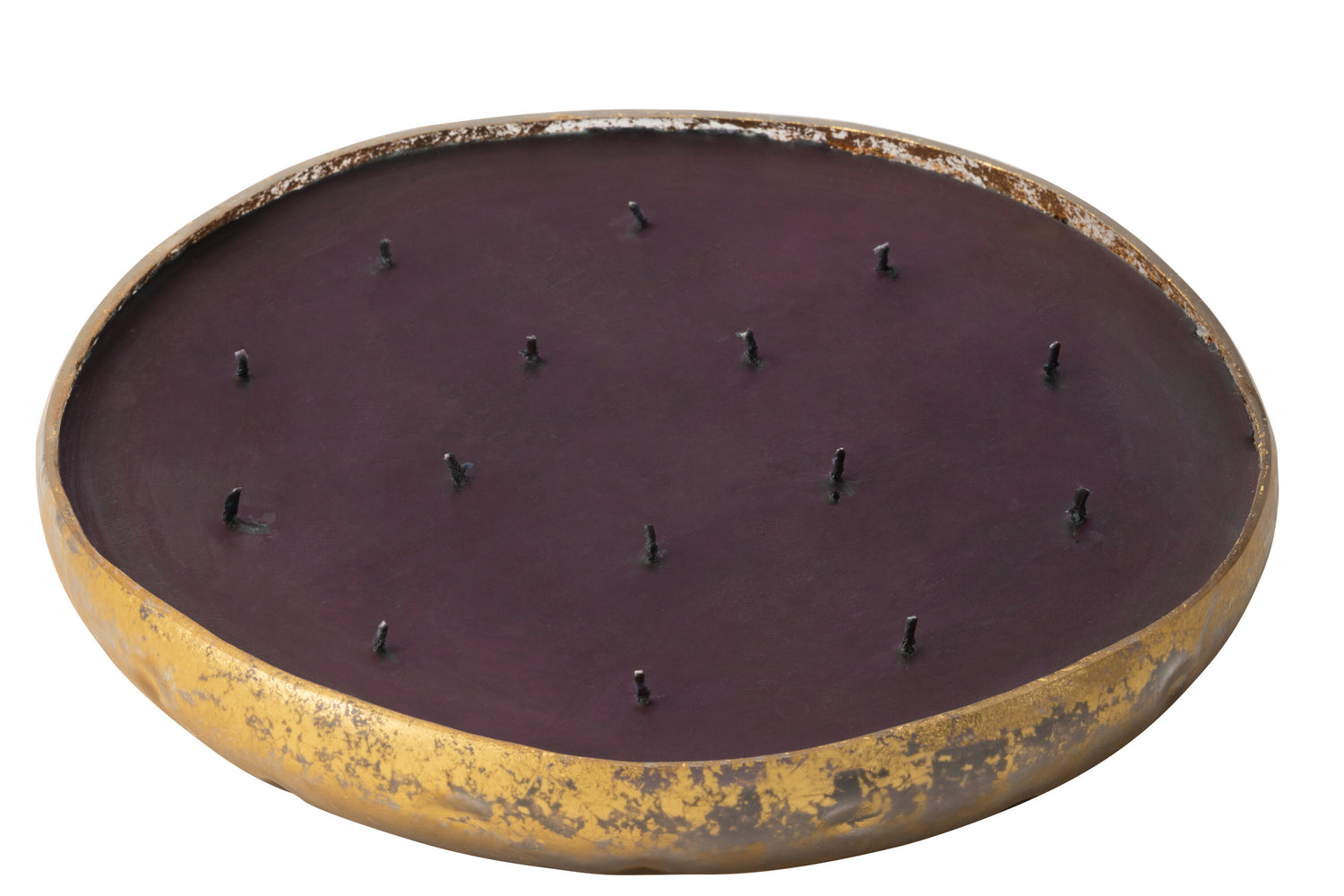Geurkaars M-Chic Glas Goud/Zwart Extra Groot -35H