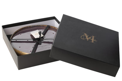 Geurkaars M-Chic Glas Goud/Zwart Extra Groot -35H