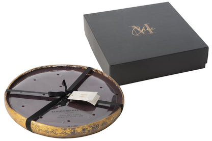 Geurkaars M-Chic Glas Goud/Zwart Extra Groot -35H