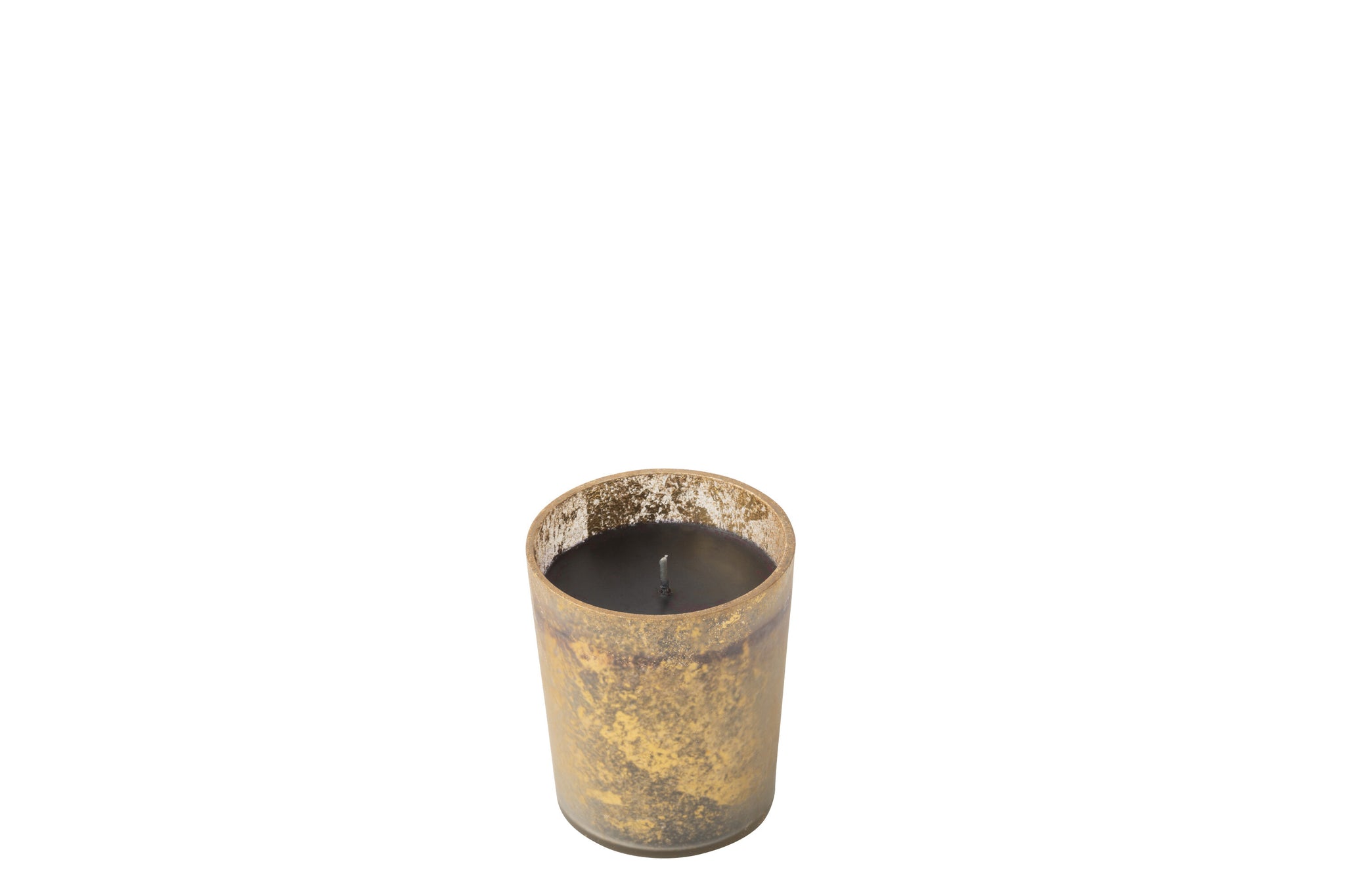 Geurkaars Deluxe Glas Goud/Zwart Klein-48H