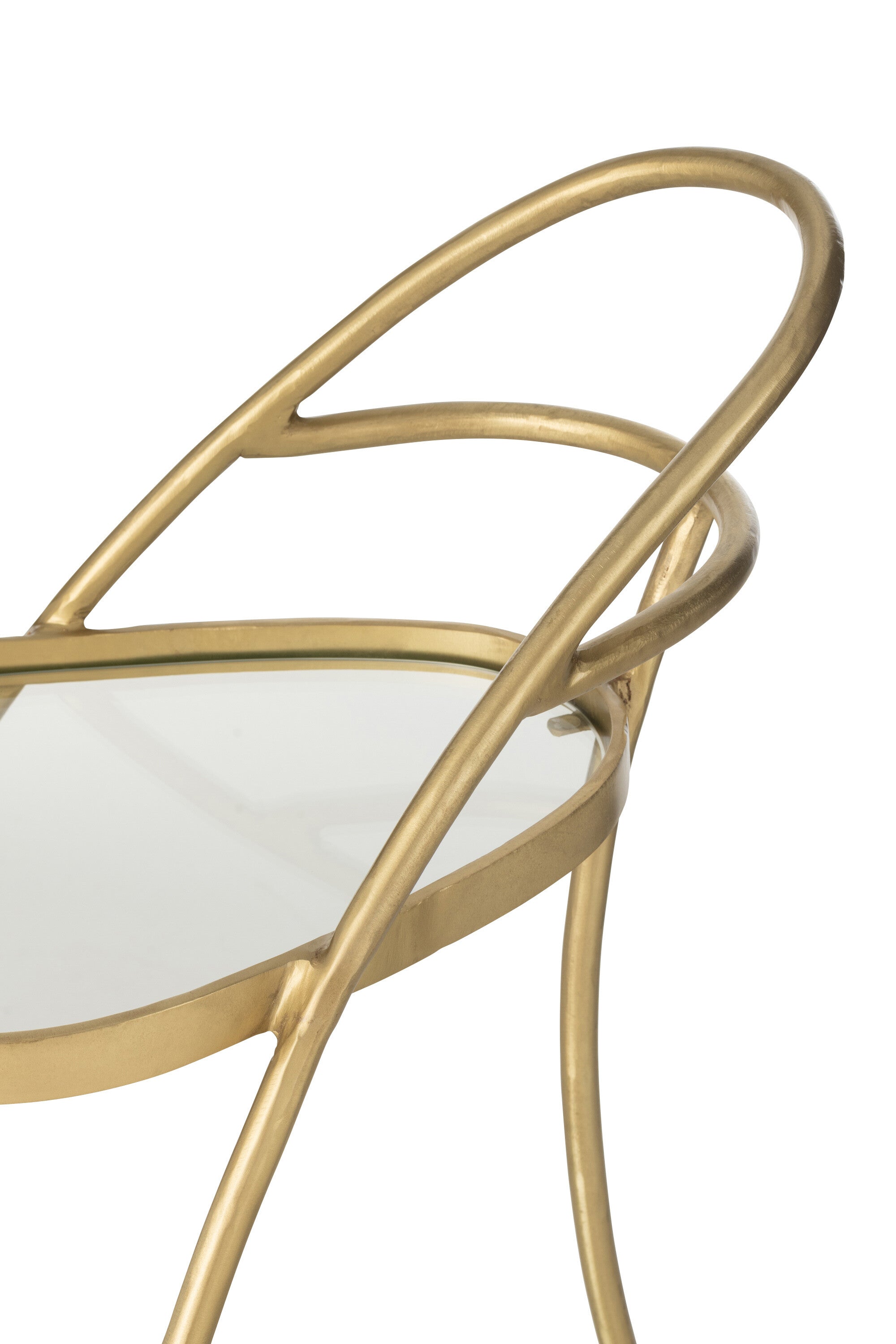 Trolley Driehoek Metaal/Spiegel Goud