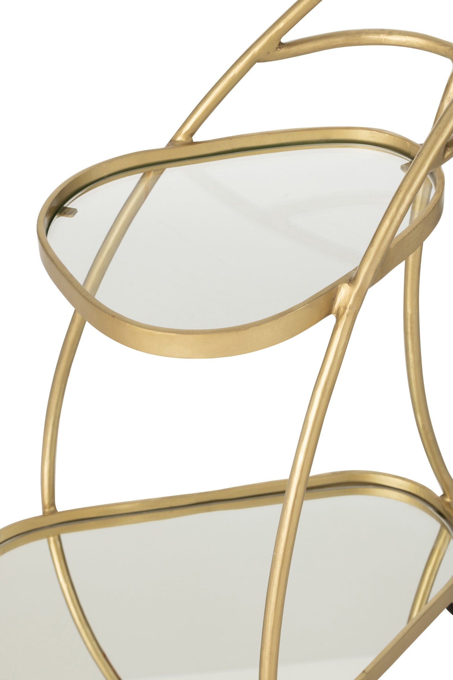 Trolley Driehoek Metaal/Spiegel Goud