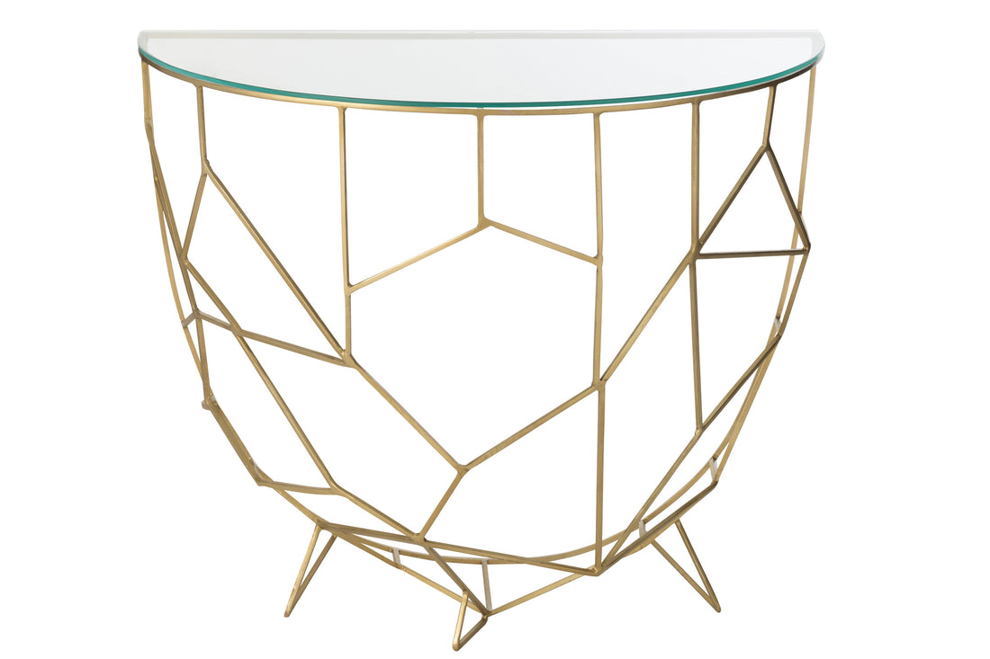 Console Moza Metaal/Glas Goud