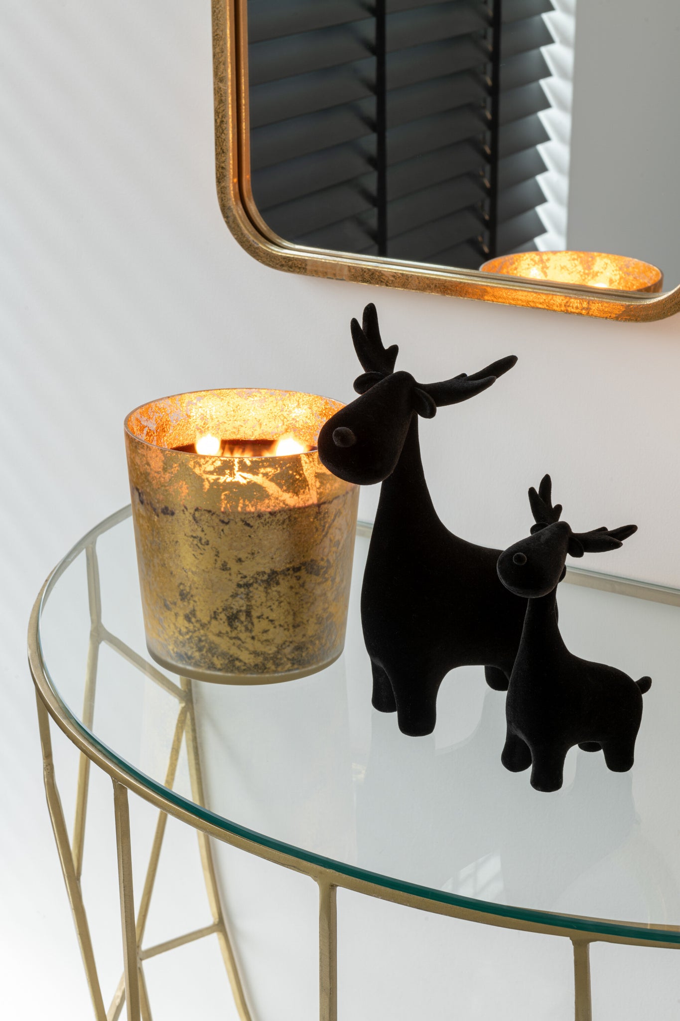 Console Moza Metaal/Glas Goud
