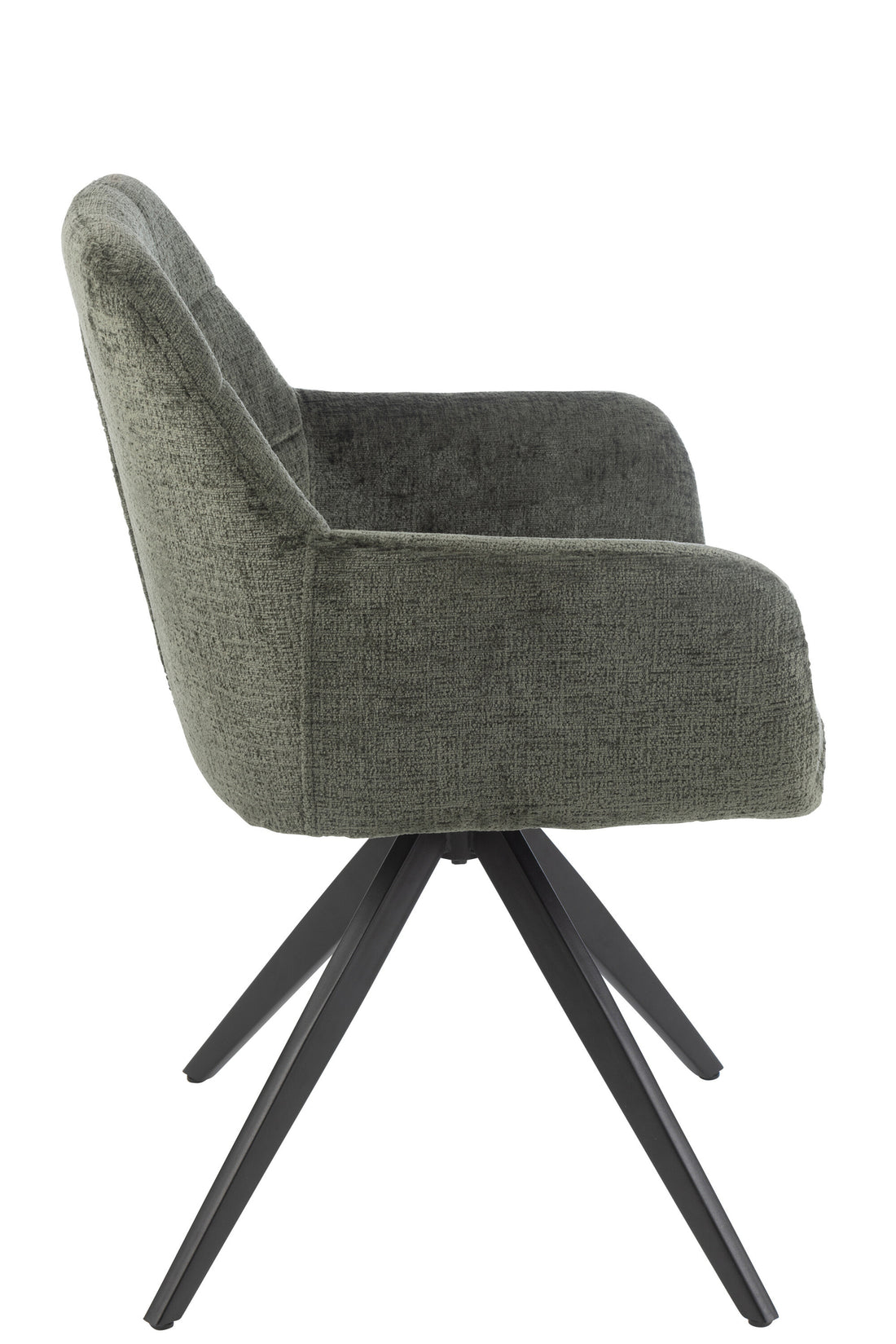 J-Line Stoel Louna Ijzer/Acryl Groen