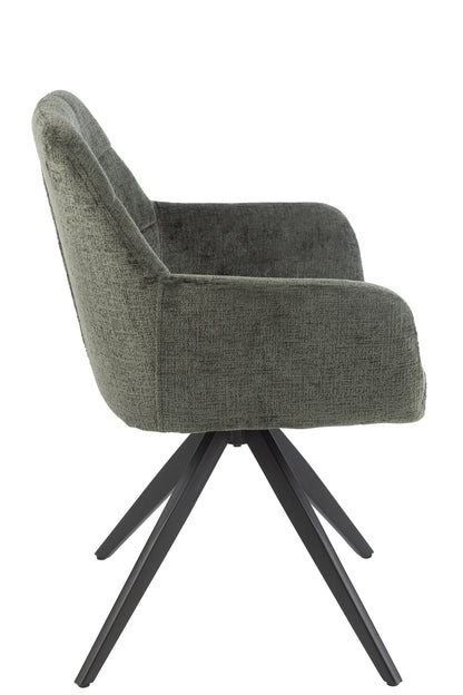 J-Line Stoel Louna Ijzer/Acryl Groen