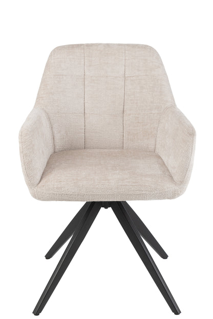 J-Line Stoel Louna Ijzer/Acryl Ivoor