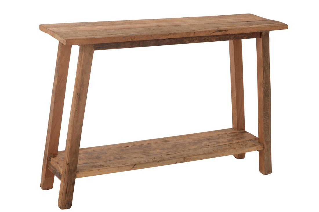 Console Vierkant Gerecycled Hout Natuurlijk