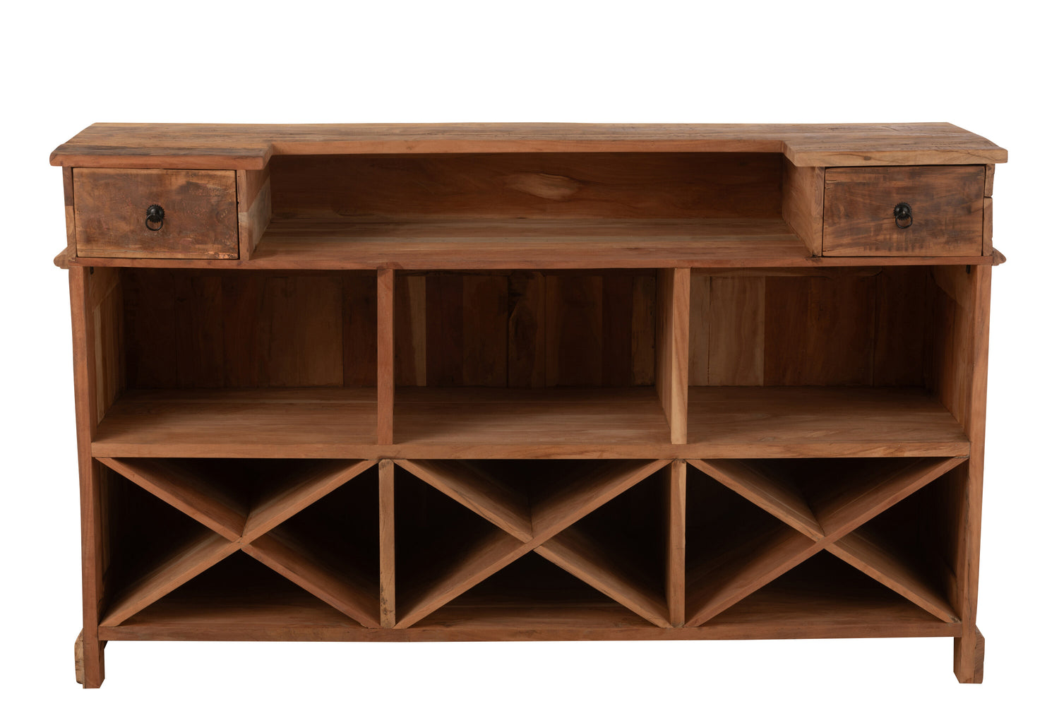 Bar 2 laden Gerecycled Hout Natuurlijk