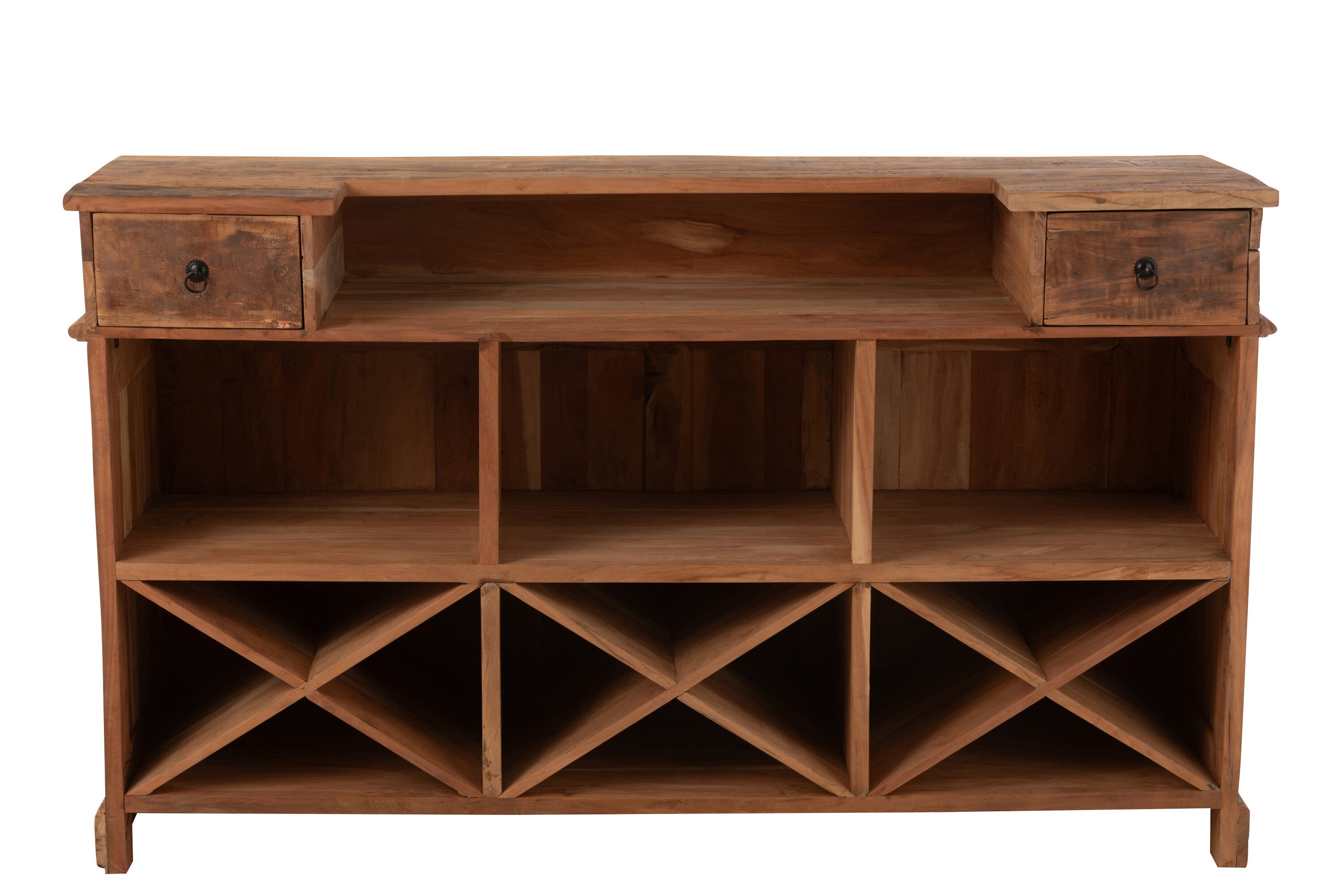 Bar 2 laden Gerecycled Hout Natuurlijk