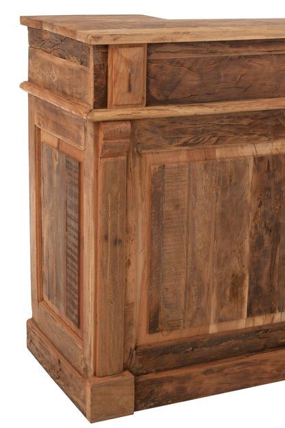 Bar 2 laden Gerecycled Hout Natuurlijk