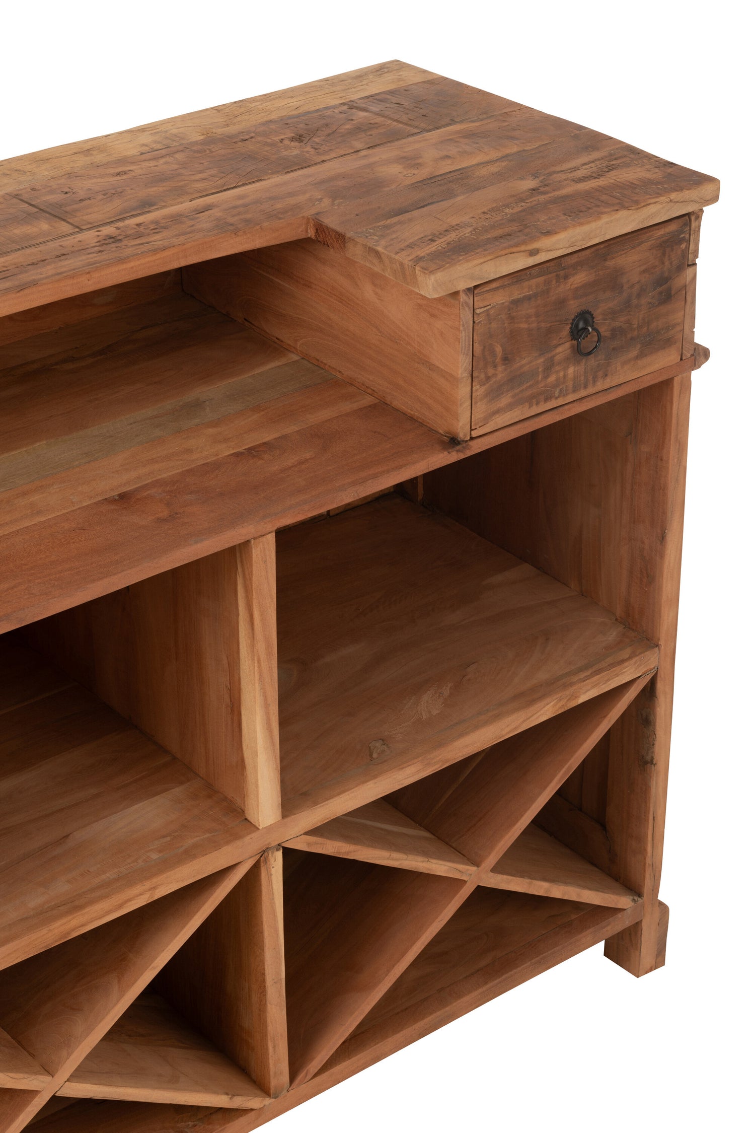 Bar 2 laden Gerecycled Hout Natuurlijk