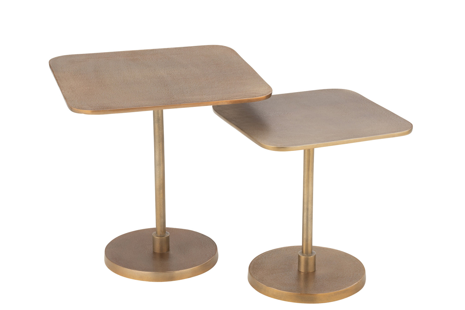 J-Line Set Van 2 Tafels Aluminium Goud