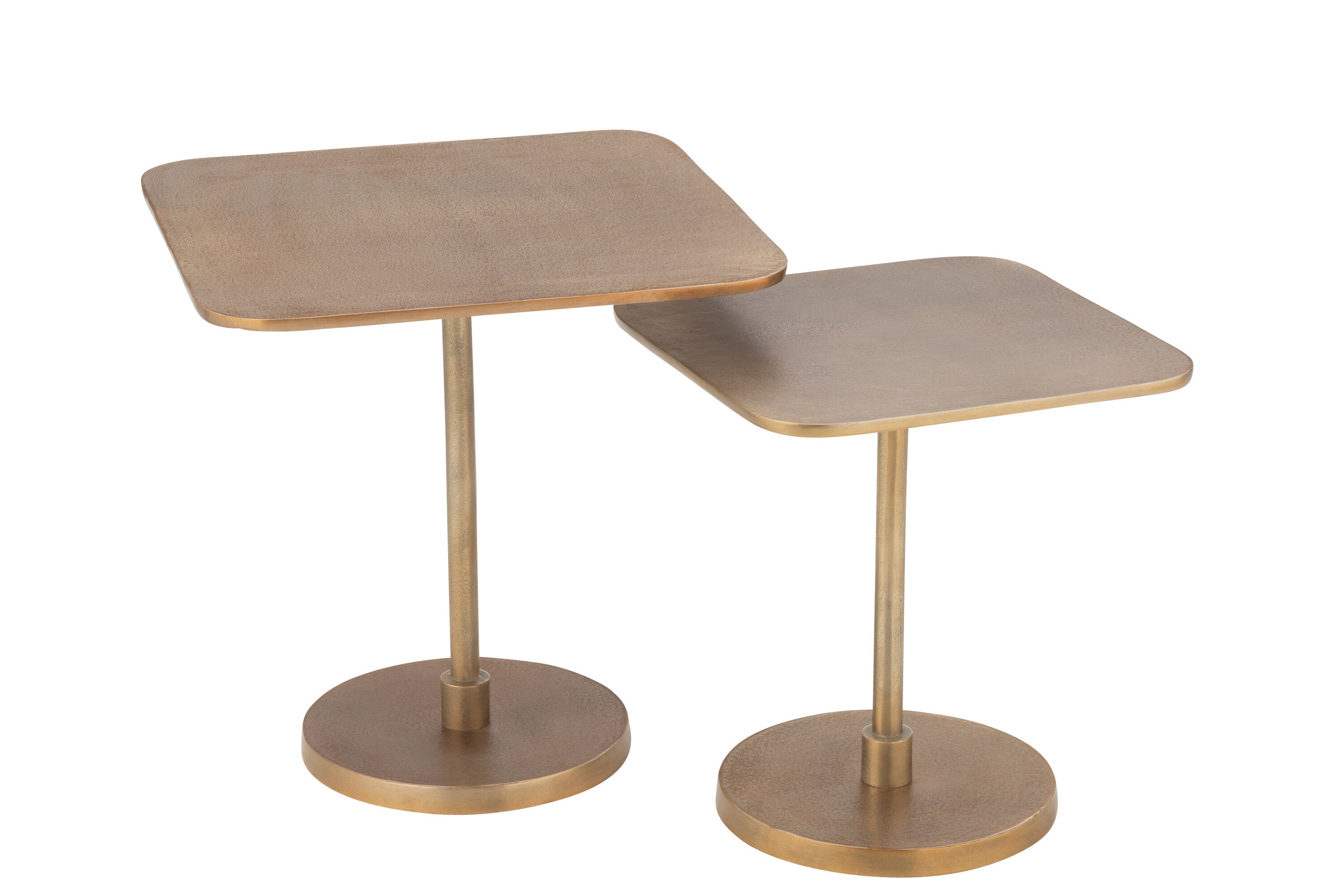 J-Line Set Van 2 Tafels Aluminium Goud