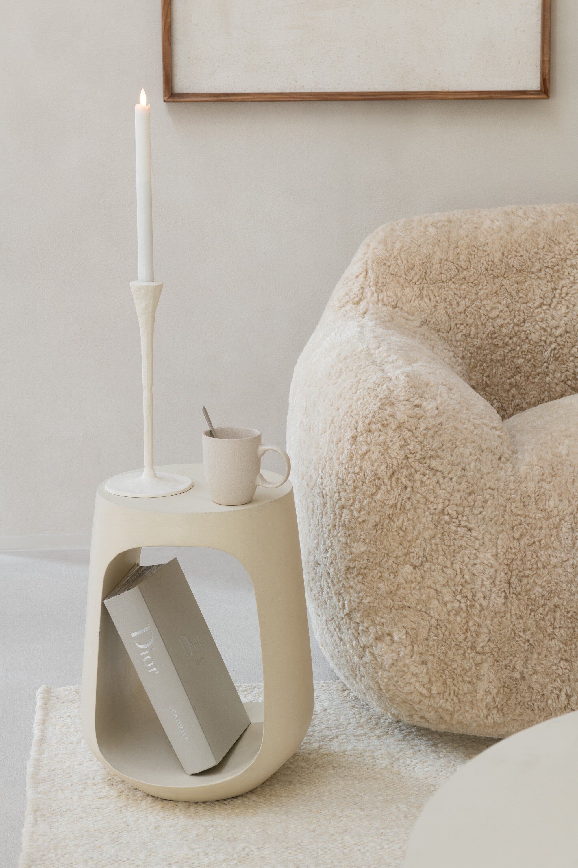 Bijzettafel Pod Mangohout Beige