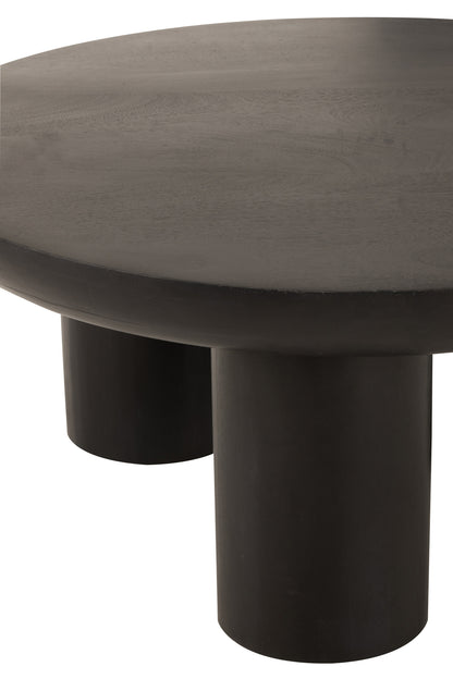 Salontafel Trio Mangohout Zwart