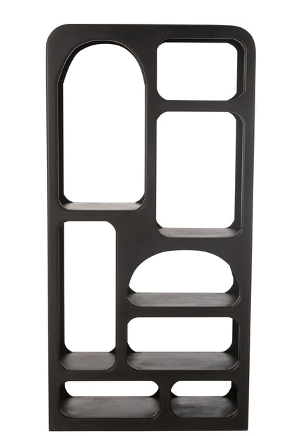 Boekenplank Grot Mangohout Zwart