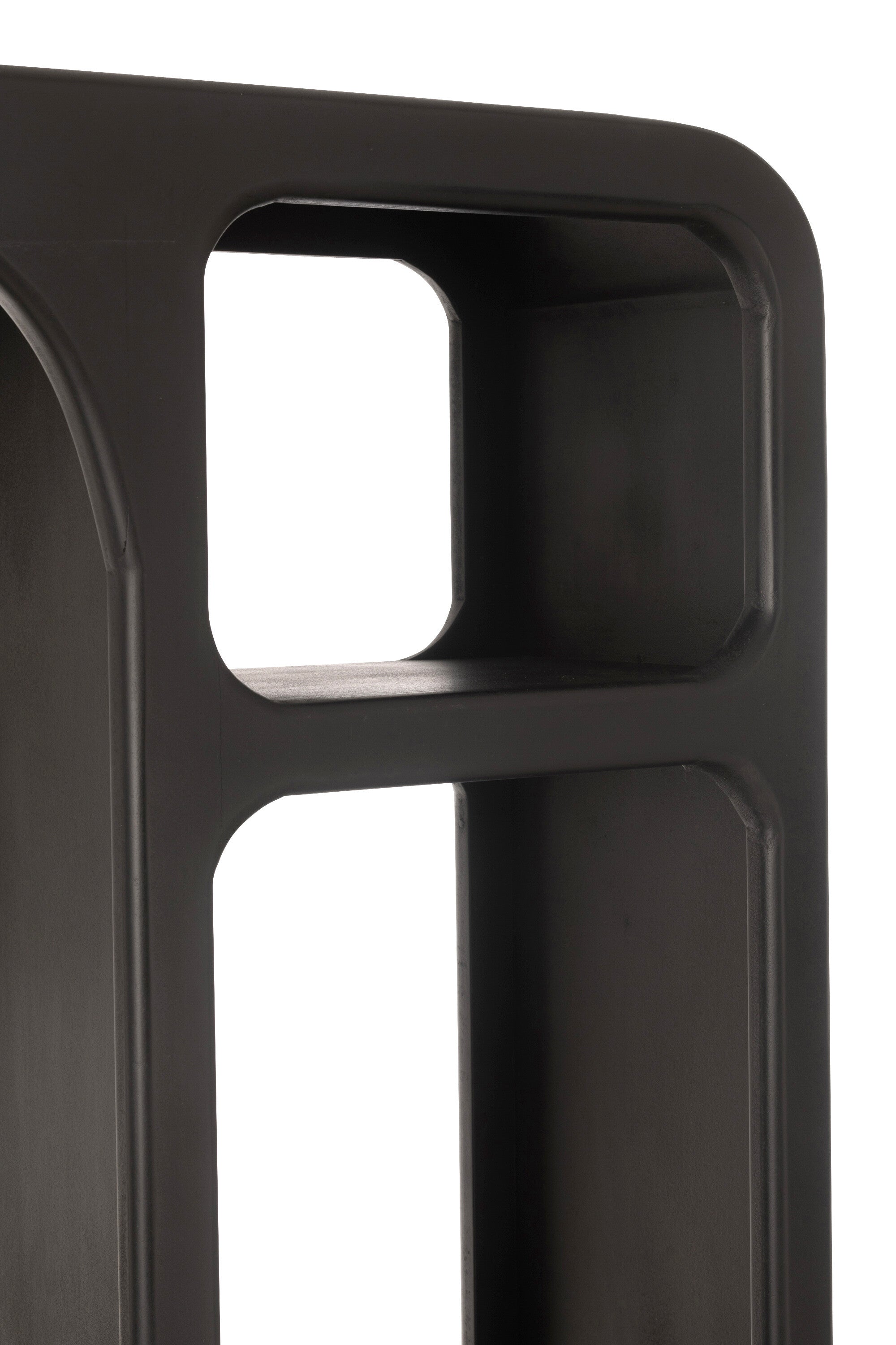 Boekenplank Grot Mangohout Zwart