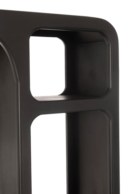 Boekenplank Grot Mangohout Zwart