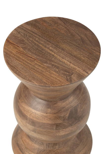 J-Line Bijzettafel Candy Mango Hout Bruin
