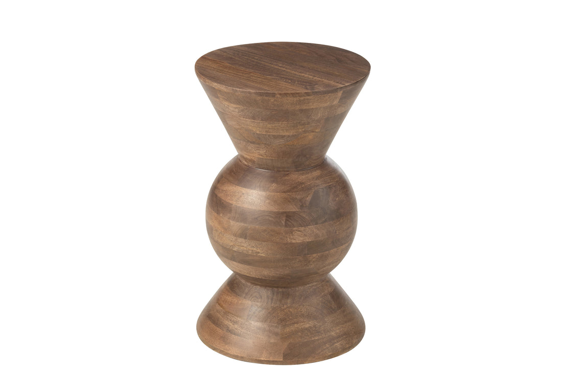 J-Line Bijzettafel Candy Mango Hout Bruin
