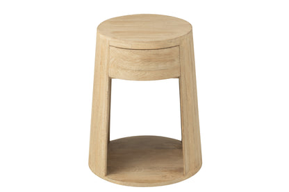 Salontafel getekend mangohout/MDF natuurlijk