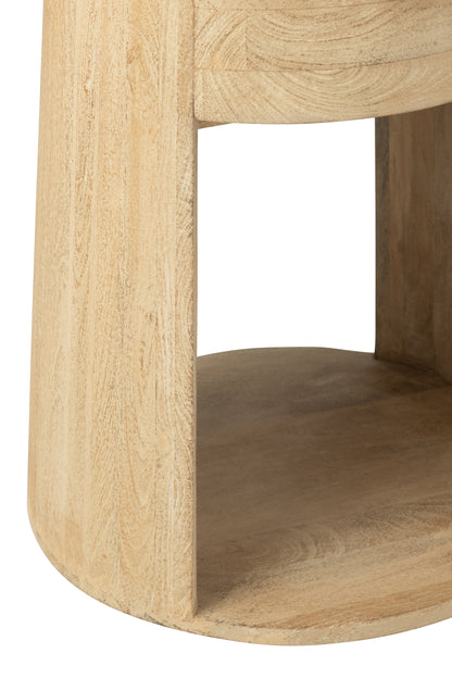 Salontafel getekend mangohout/MDF natuurlijk