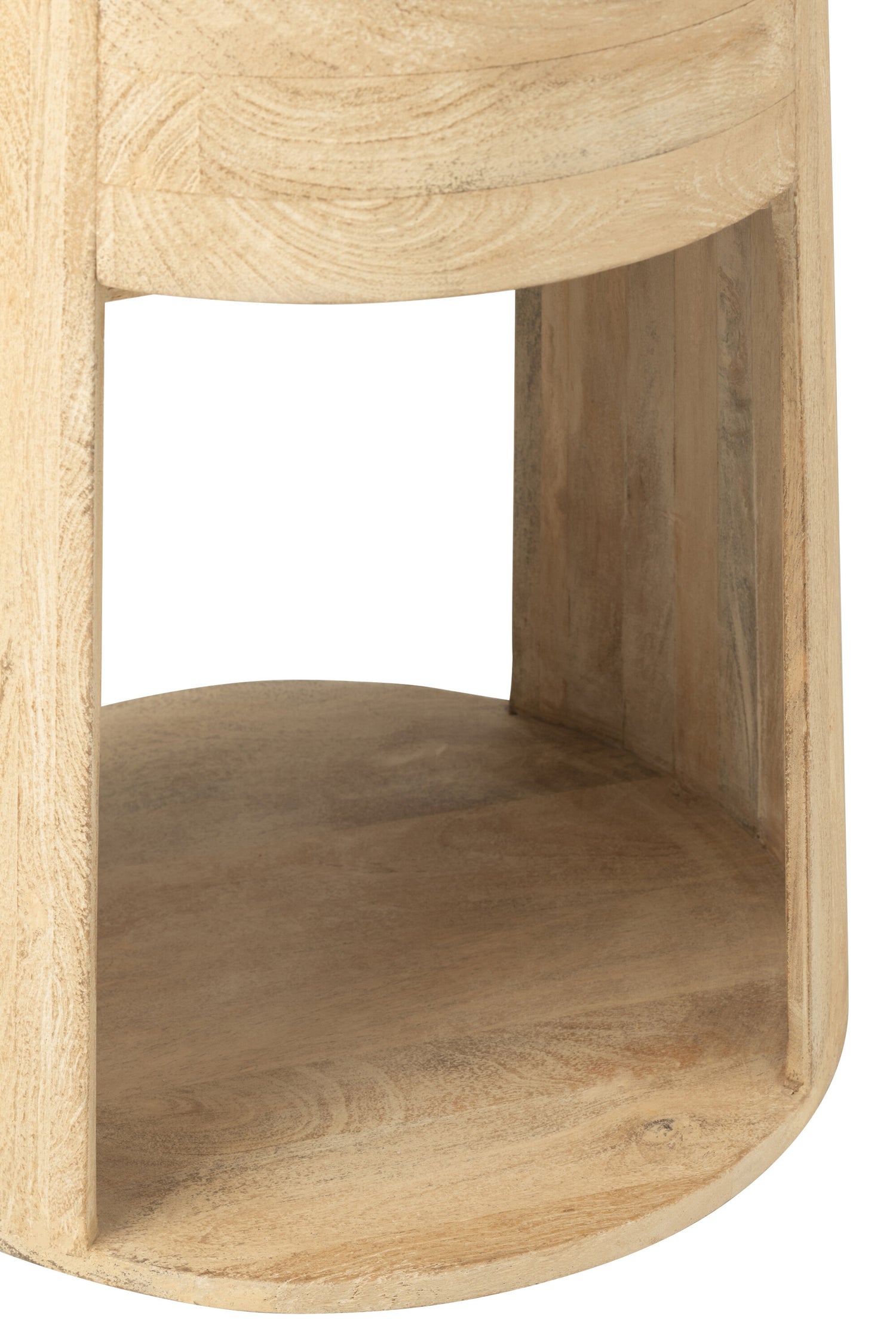 Salontafel getekend mangohout/MDF natuurlijk