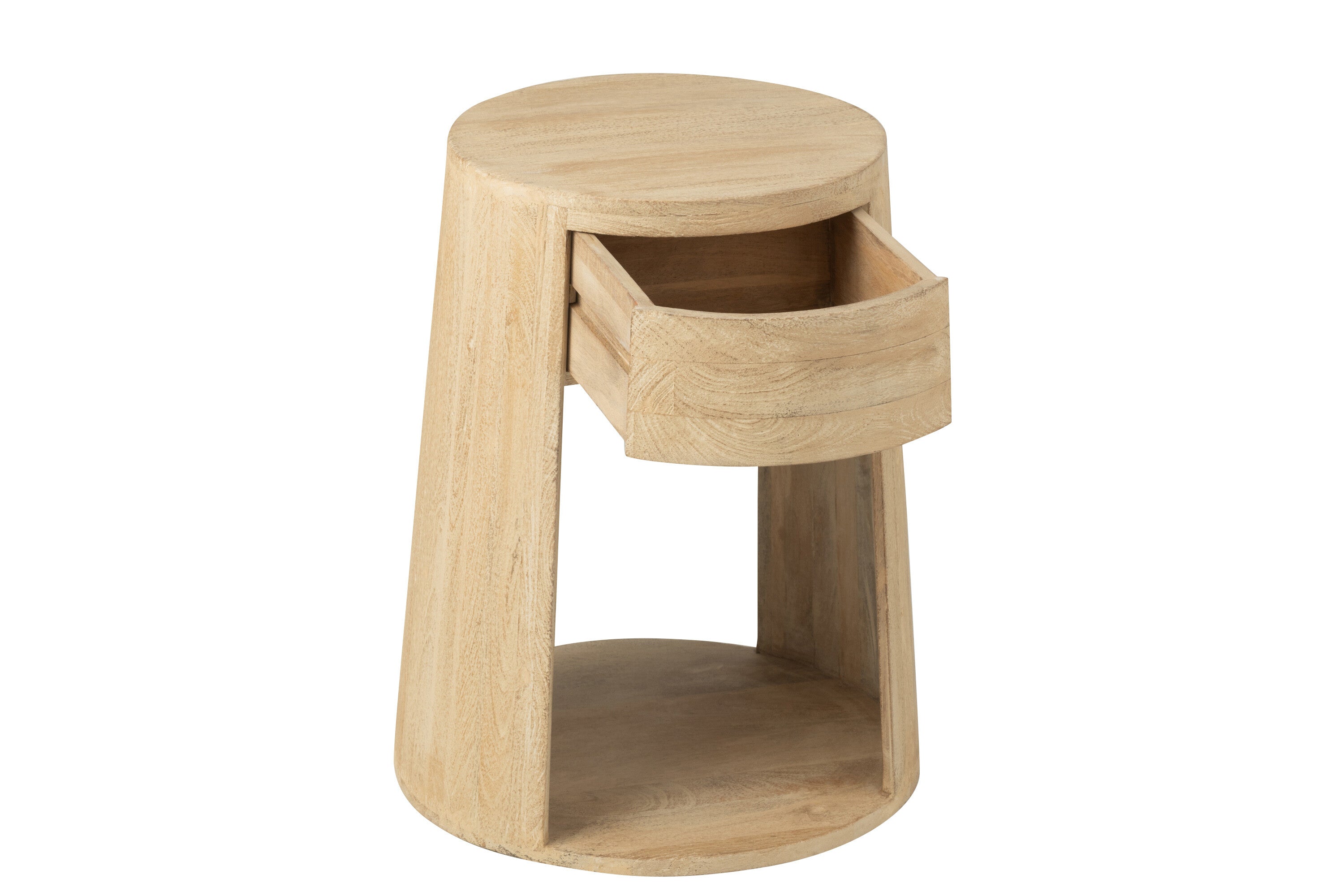 Salontafel getekend mangohout/MDF natuurlijk