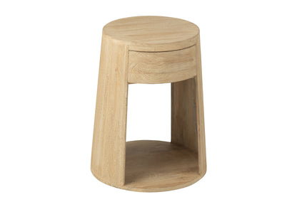 Salontafel getekend mangohout/MDF natuurlijk