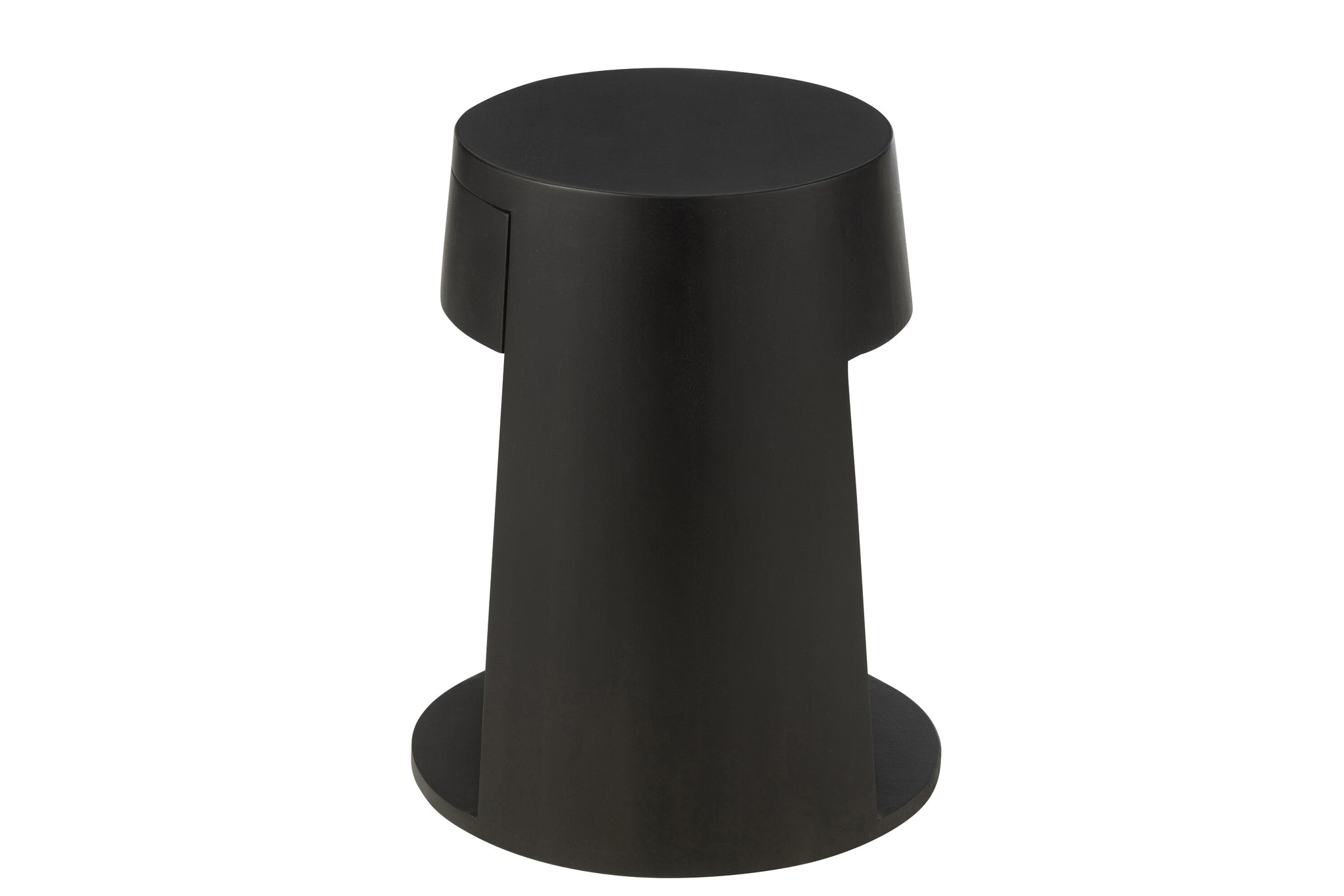 J-Line Bijzettafel Drawn Mango Hout/Mdf Zwart