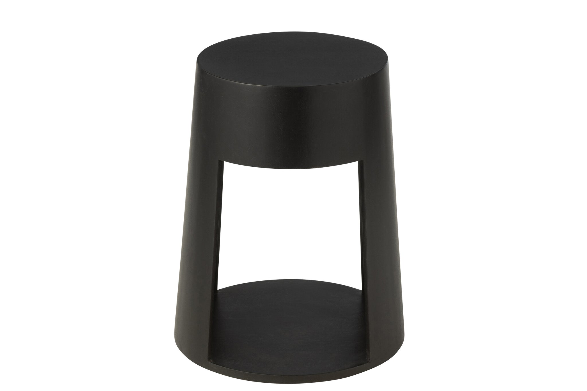 J-Line Bijzettafel Drawn Mango Hout/Mdf Zwart