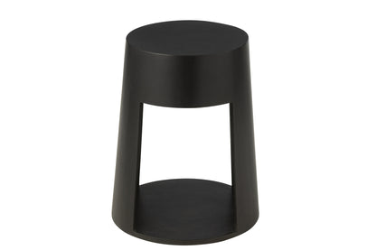 J-Line Bijzettafel Drawn Mango Hout/Mdf Zwart