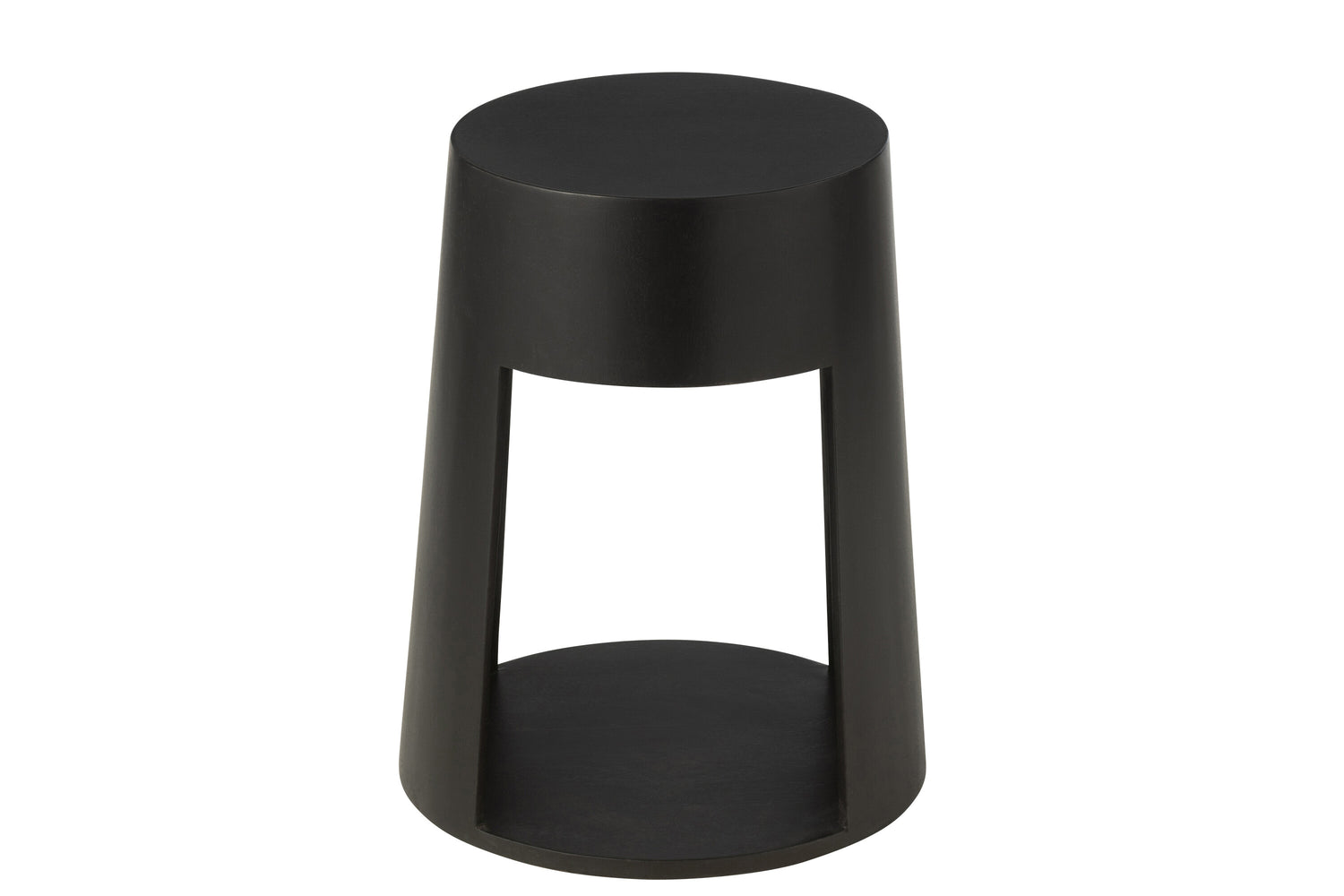 J-Line Bijzettafel Drawn Mango Hout/Mdf Zwart