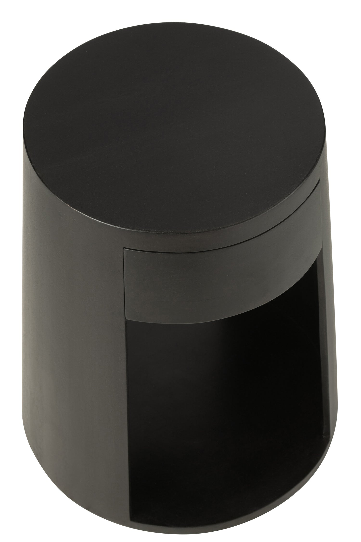 J-Line Bijzettafel Drawn Mango Hout/Mdf Zwart