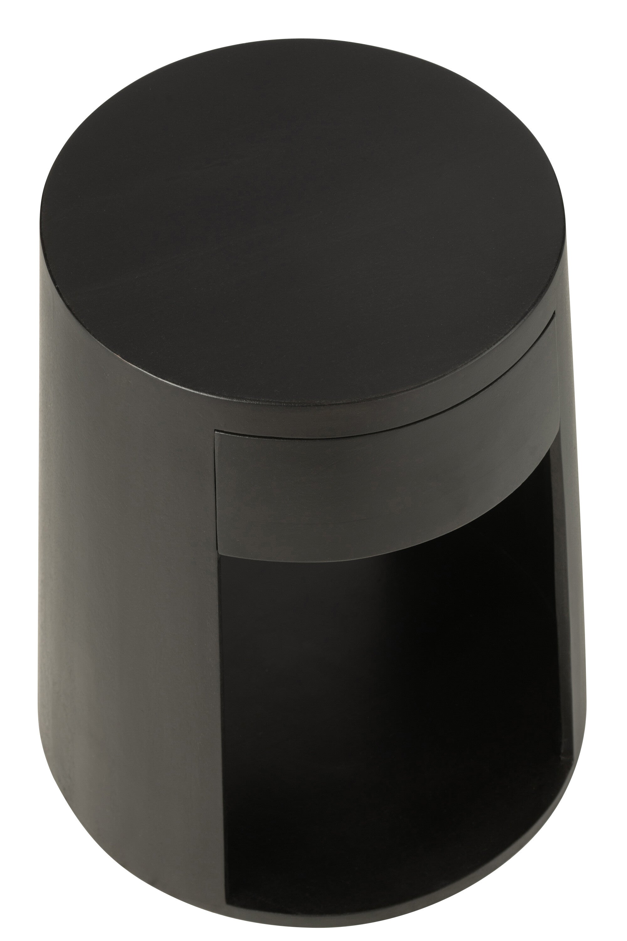 J-Line Bijzettafel Drawn Mango Hout/Mdf Zwart