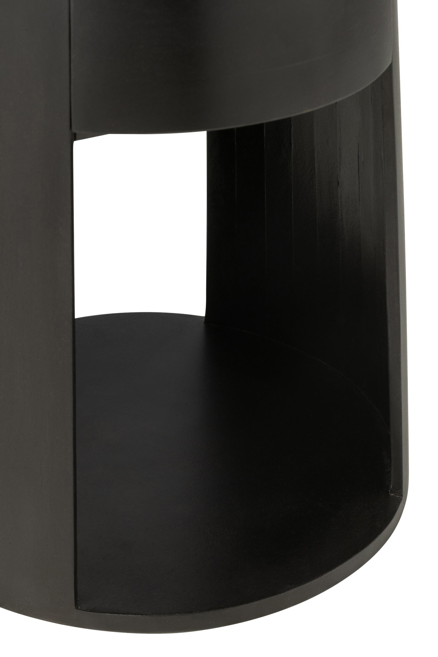 J-Line Bijzettafel Drawn Mango Hout/Mdf Zwart