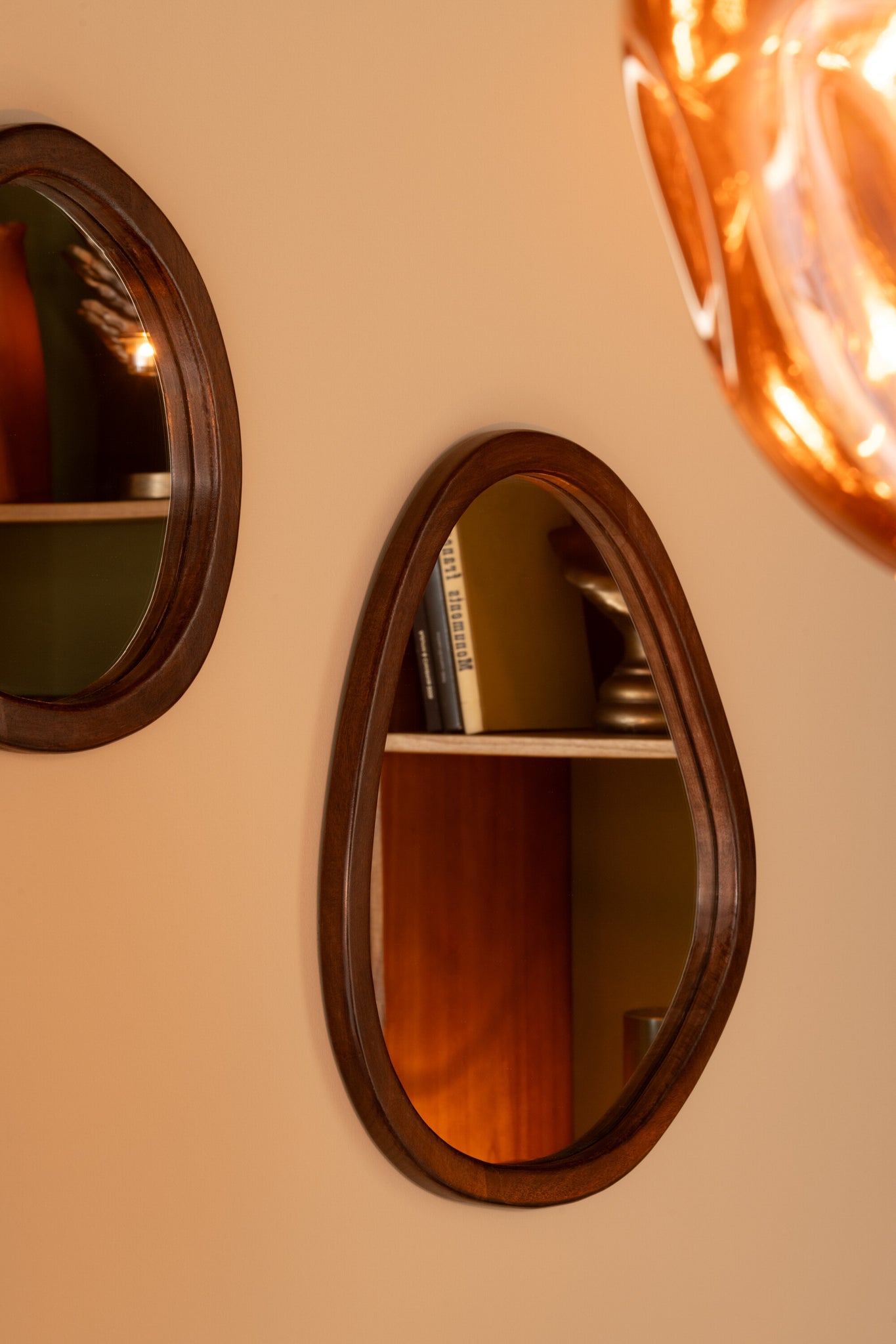 Spiegel Whisp Mango Hout/Mdf Bruin Groot