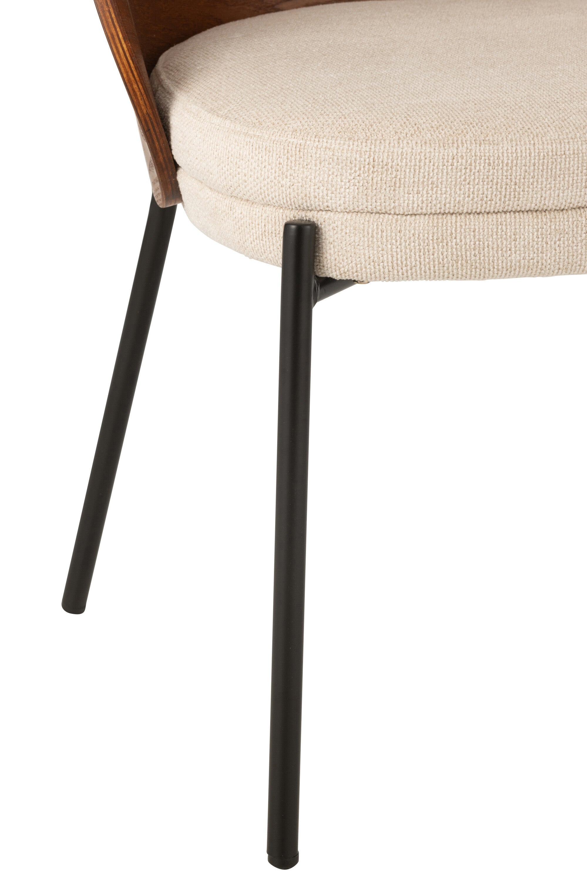J-Line Stoel Londe Multiplex/Metaal Bruin/Beige