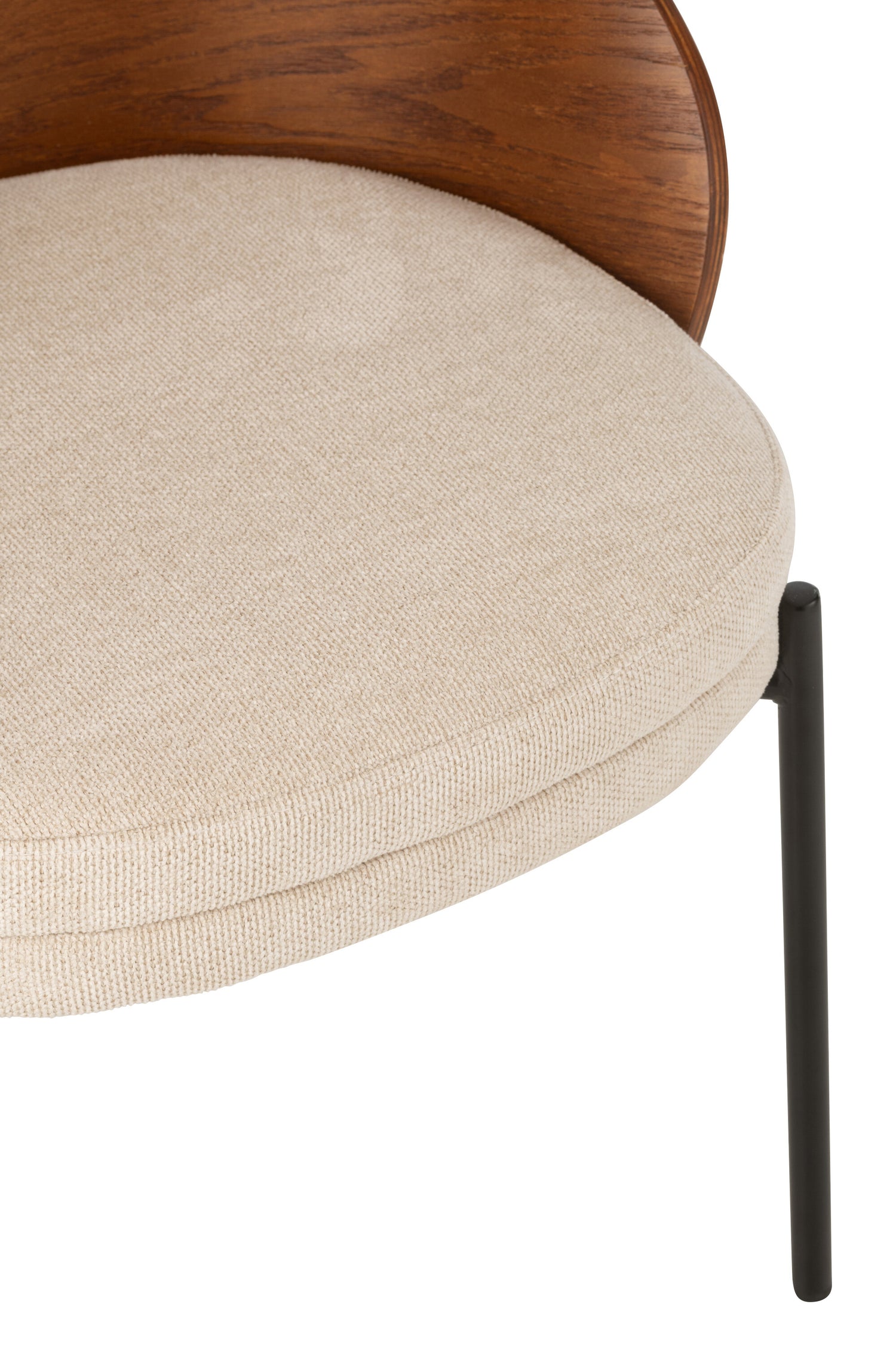 J-Line Stoel Londe Multiplex/Metaal Bruin/Beige